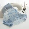 Women Lace Lingerie Transparent Sexy Panties Temptation Low-waist Briefs Ribbon L-XL Pattern Underpants Female Briefs