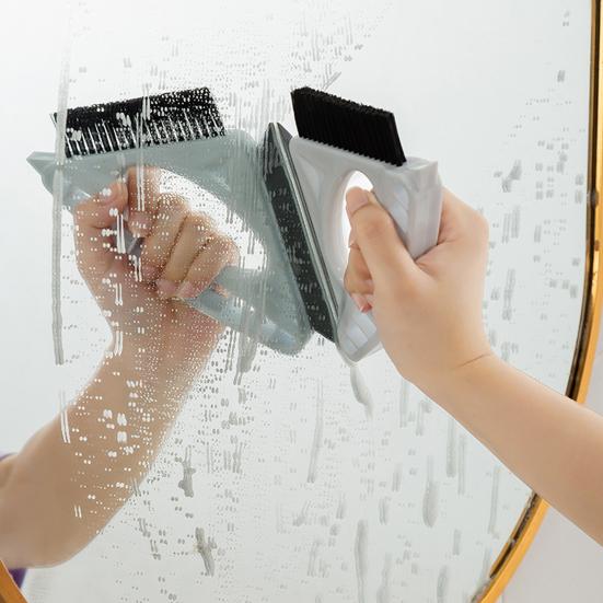 Cleaning Brush Triangular Brush Head Design Lightweight Ergonomic Handle Door Gap Brush Corner Cleaning