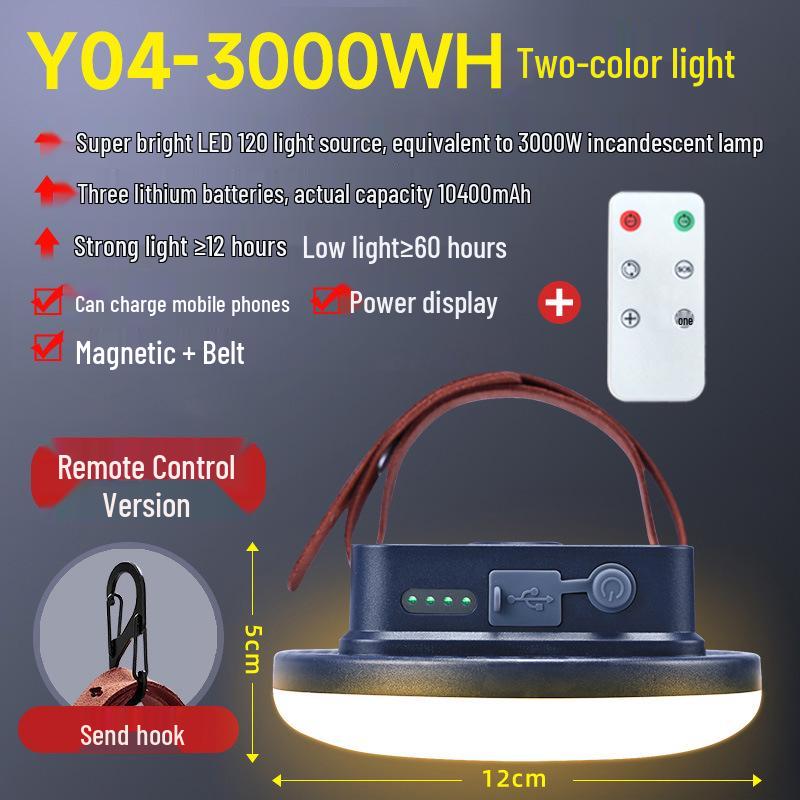 Ultra Bright Rechargeable LED Camping and Emergency Magnet Tent Light