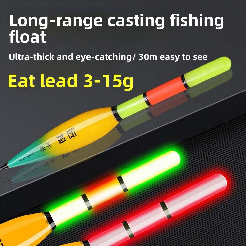 Long Tail Design Rock Fishing Floats 3 Light Slip Drift Tube Bobbers  Drift Fishing