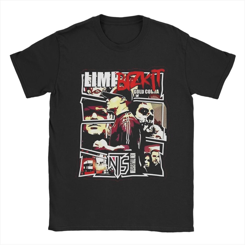 Vintage Limp Bizkit Band Tshirt Unisex Unisexs Crew Neck Pure Cotton T Shirts Rap Rock Short Sleeve Tee Shirt Original Clothing