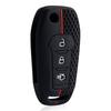 3 Buttons Silicone Car Remote Key Case Cover For Ford Figo Mondeo 5 Ecosport Puma Fiesta Mk8 Everest Ranger