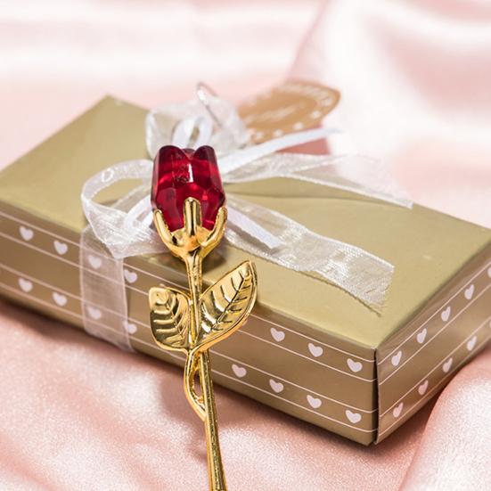 Trandafir fals practic, limpede ca cristal, decorare pentru trandafiri, aplicație largă, flori de cristal artificial, favoruri de petrecere