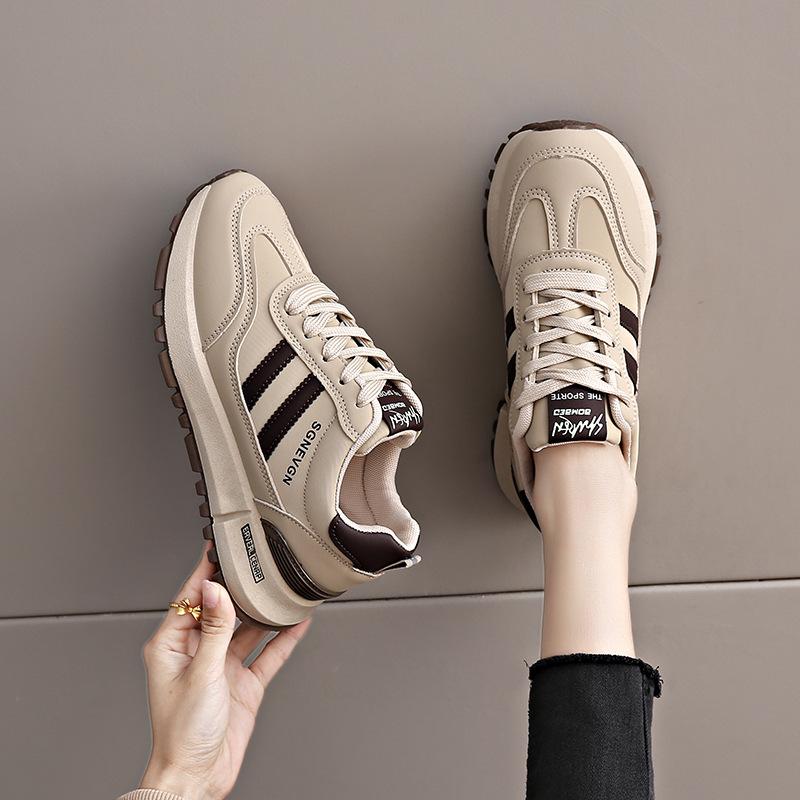 Sneakers women, spring shoes small size leather waterproof soft-soled travel shoes