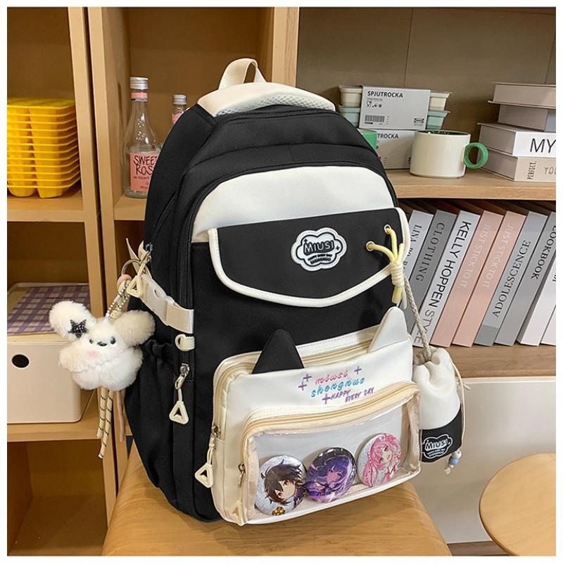 The New High-value Schoolbag, the College Style Is Fresh, Sweet and Transparent, and the Lightweight Backpack for Junior High School Students
