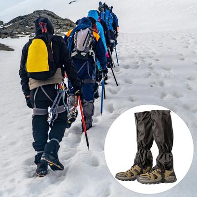 Yousheng 1 Paire Guêtres de Jambe d'Extérieur Réglables Hommes Femmes Randonnée Escalade Ski Chasse Protection Sable Bottes de Neige Guêtre de Chaussure Protection de Jambe Housse