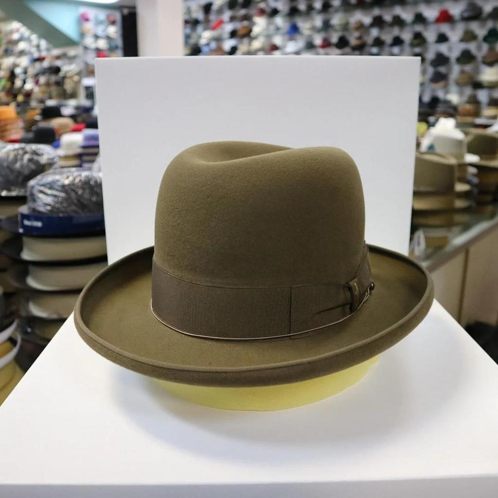 Shangxin Cross-Border Hot-Selling Wool Hat, Bow Webbing Decorative Felt Hat, Fashionable Pure Wool Top Hat