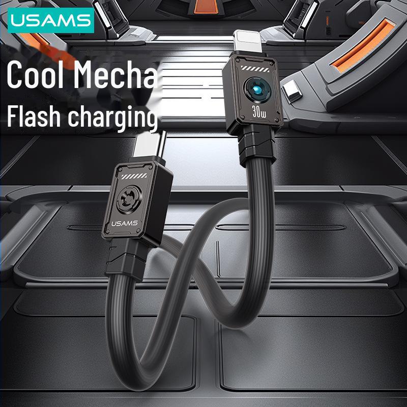 USAMS Dual Type-C PD30W Fast Charging Cable for Apple 15