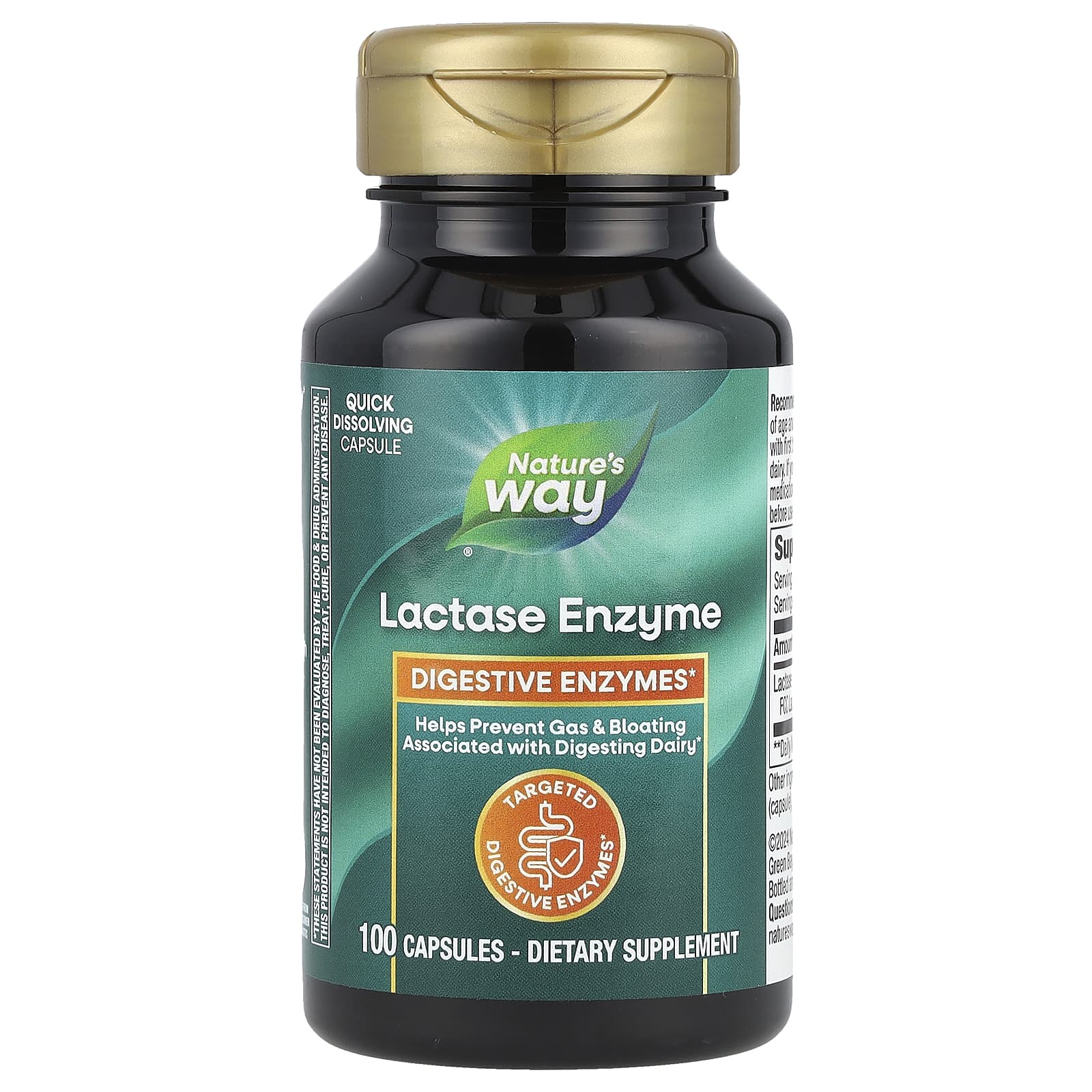 

Nature s Way, Lactase Enzyme, 690 mg, 100 Capsules (230 mg per capsule)
