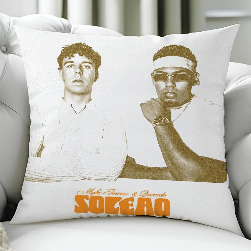 Rapper QQuevedo cushion cover Birthday Anniversary Gifts Double Sided Printed Zipper Cushion Cover Soft Skin Bedding