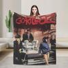 Music Band G-gorillazs Soft Blankets Picnic Plush Throw Blanket Aesthetic Home Decor Flannel Bedspread Sofa Bed Cover