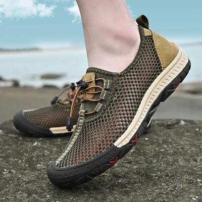 2024 Nieuwe Ademende Mesh Heren Sneakers Antislip Outdoor Zomer Wandelschoenen Heren Casual Schoenen Klimmen Trekking Barefoot Sneakers