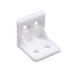 Thickened White Nylon Corner Bracket, L-Shaped 90 Degree, Triangular with Cover for Furniture Cabinet Connector