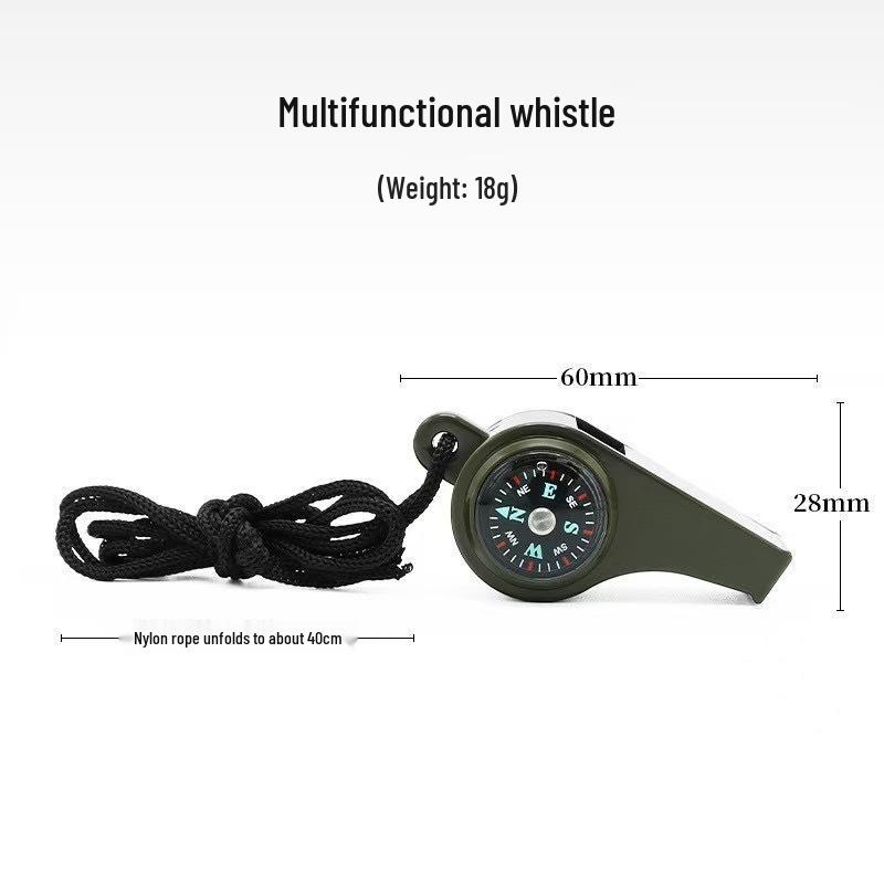 Multifunctional Outdoor Whistle with Compass & Thermometer