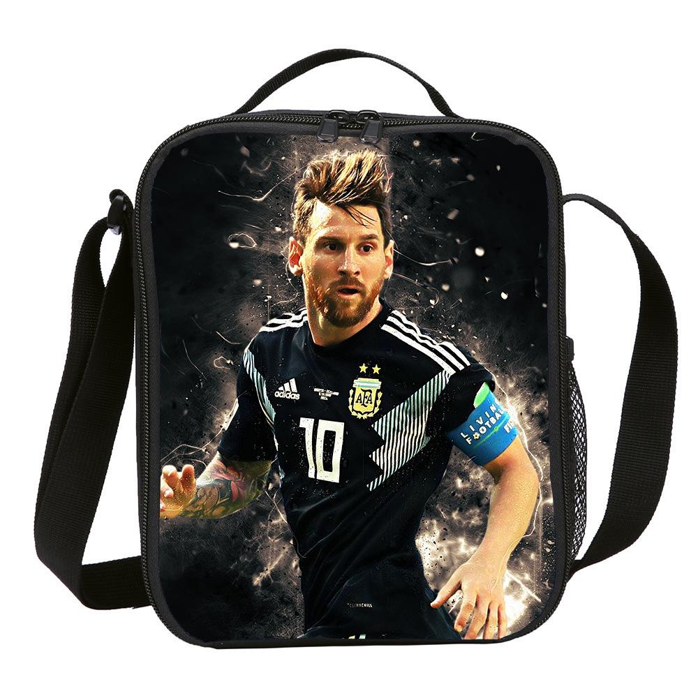 International Players Lunch Bag Meal Bag Elementary School Picnic Ice Bag Satchel Shoulder Bag