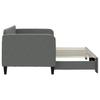 Pull Out Daybed Dark Grey 80 X 200 Cm Fabric