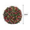 Simulation Plant Flower Hanging Topiary Ball 7.8inch Multifunctional Easily Install Decoration PE Material for Backyard Balcony