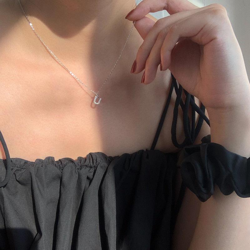 Geometric Pendant Necklace With Large And Small Squares