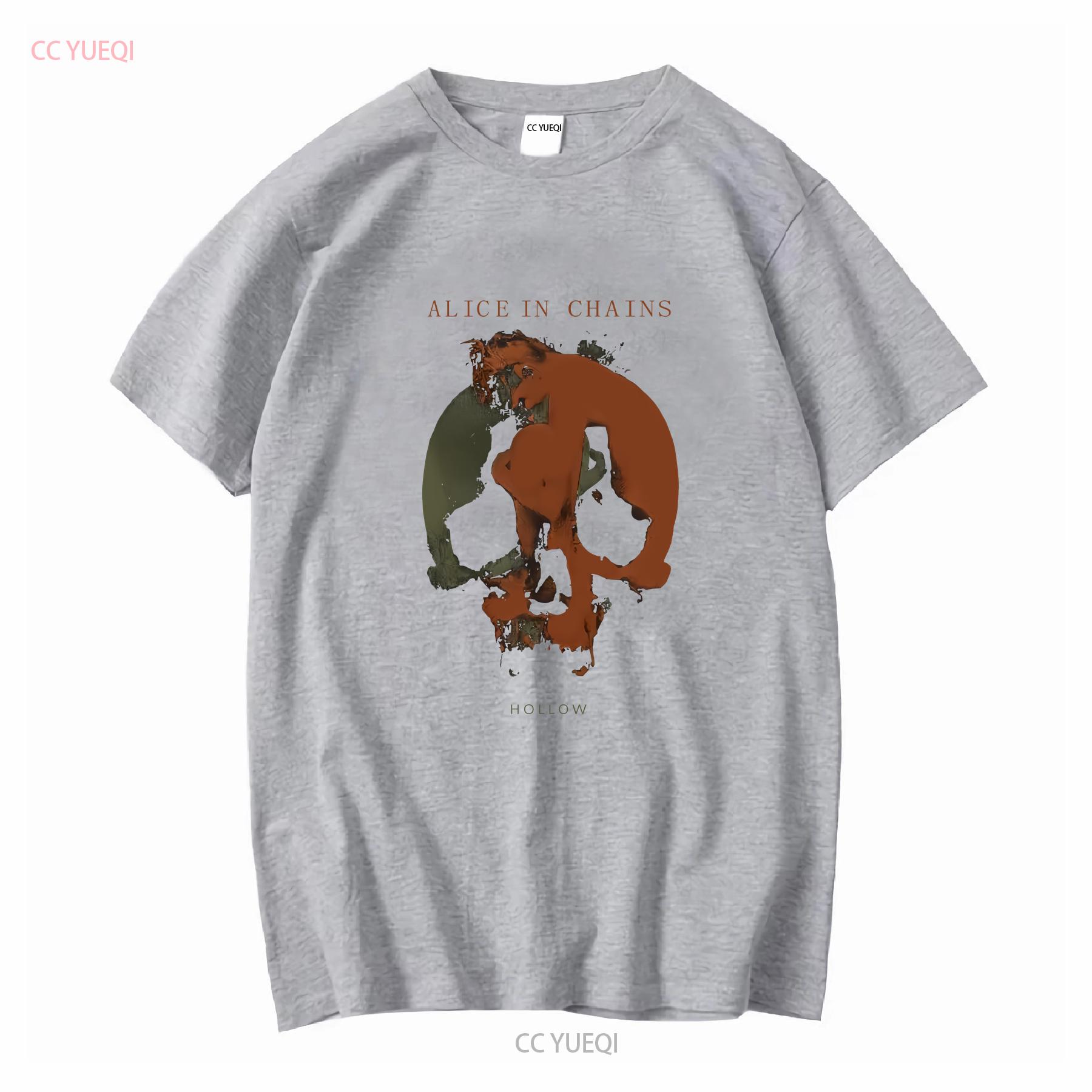 Retro Hollow T Shirt Alice In Chains William DuVall The Devil Put Dinosaurs Here vintage Washed Breathable streetwear Stretched S