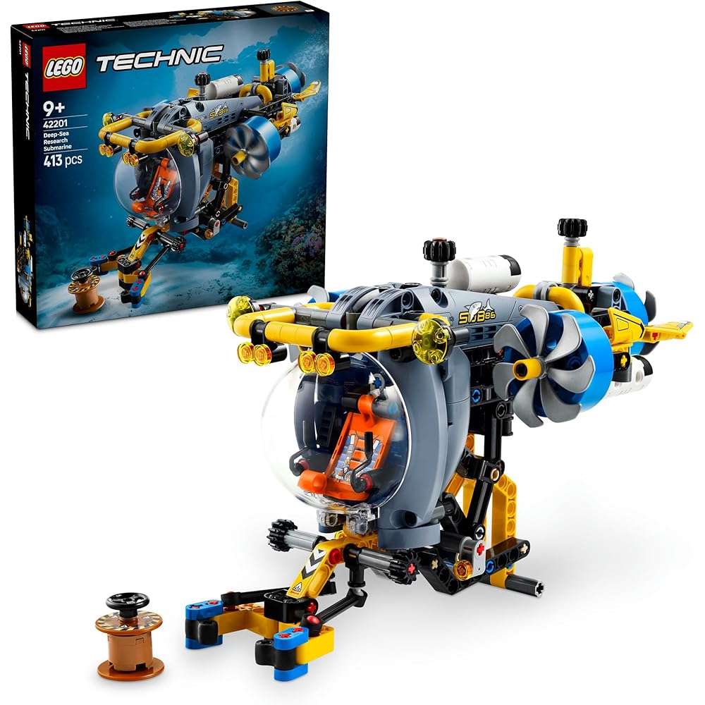 

LEGO Technic Deep Sea Exploration Submarine Toy for Kids Age 9-11 Building Blocks Vehicle 42201