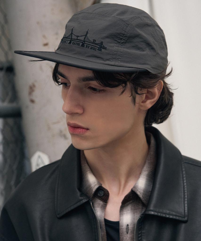Ledeoli Bridge Artwork Nylon Camp Cap [Charcoal]