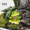 Small Tabletop Garden Decor Mini Resin Frog And Turtle Statues, Micro Landscape Animal Ornaments, Succulents Planter Embellishments Figurines for Pots