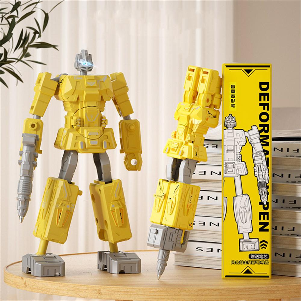 Creative Deformation Robot Pen Boy Creative Transformation Robot Action Figure Pen Novelty Stationery Gift For Kids Students