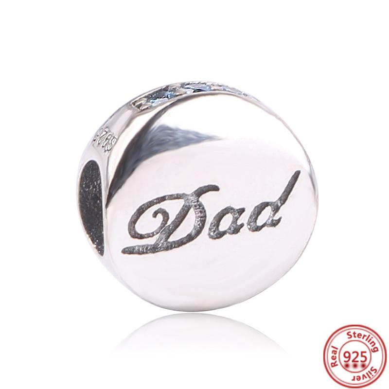 New 925 Silver I Love Mom Heart Flower Pendant Sweet Bead Fit Original  Charm Bracelet DIY Jewelry Mother's Day Gift