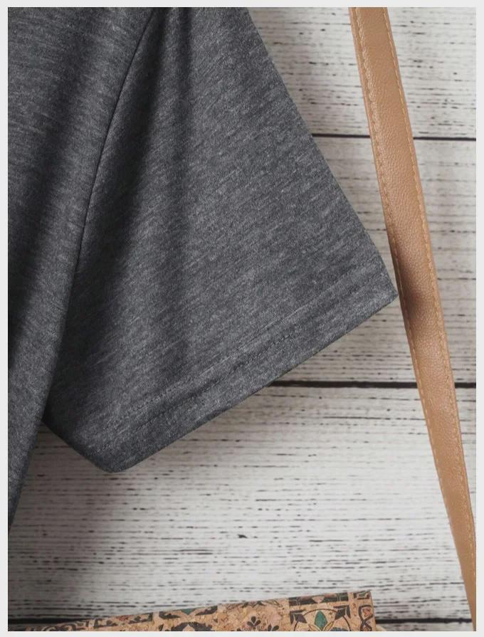 Women's Summer Patterned Round Neck Short-Sleeve Casual T-Shirt