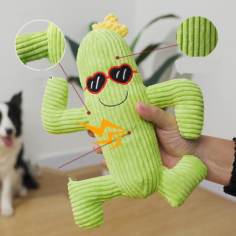 Manufacturer  Cute Cucumber Design Bite Resistant Dog Plush Chew Toy