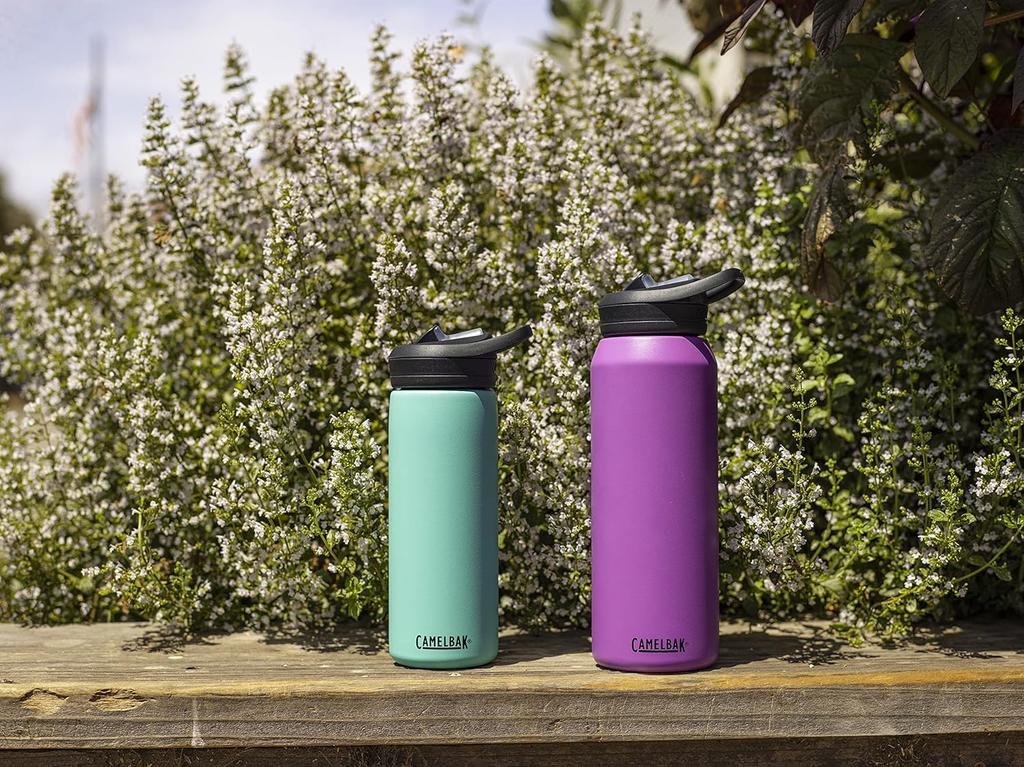 Camelbak Eddy Plus SST Vacuum Insulated Stainless Steel Bottle with Navy Straw, 1000ml,