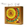 Functional Glowing Home Decor Acrylic Puzzle LED Night Light, 2-In-1 USB Royal Iris Bloom Jigsaw Lamp, DIY Floral Kit Creative Desktop Ambient