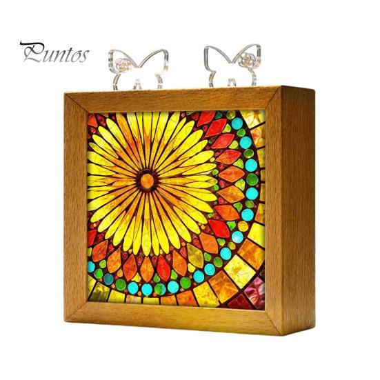 Functional Glowing Home Decor Acrylic Puzzle LED Night Light, 2-In-1 USB Royal Iris Bloom Jigsaw Lamp, DIY Floral Kit Creative Desktop Ambient
