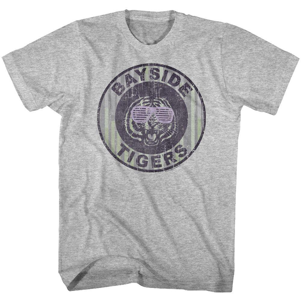 Saved By The Bell - Pinstripe Bayside - Short Sleeve - Heather - Adult - T-Shirt M