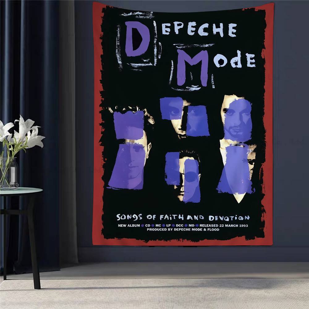 Band DDEPECHE MMODE Cool Chart Tapestry For Living Room Home Dorm Decor Art Home Decor