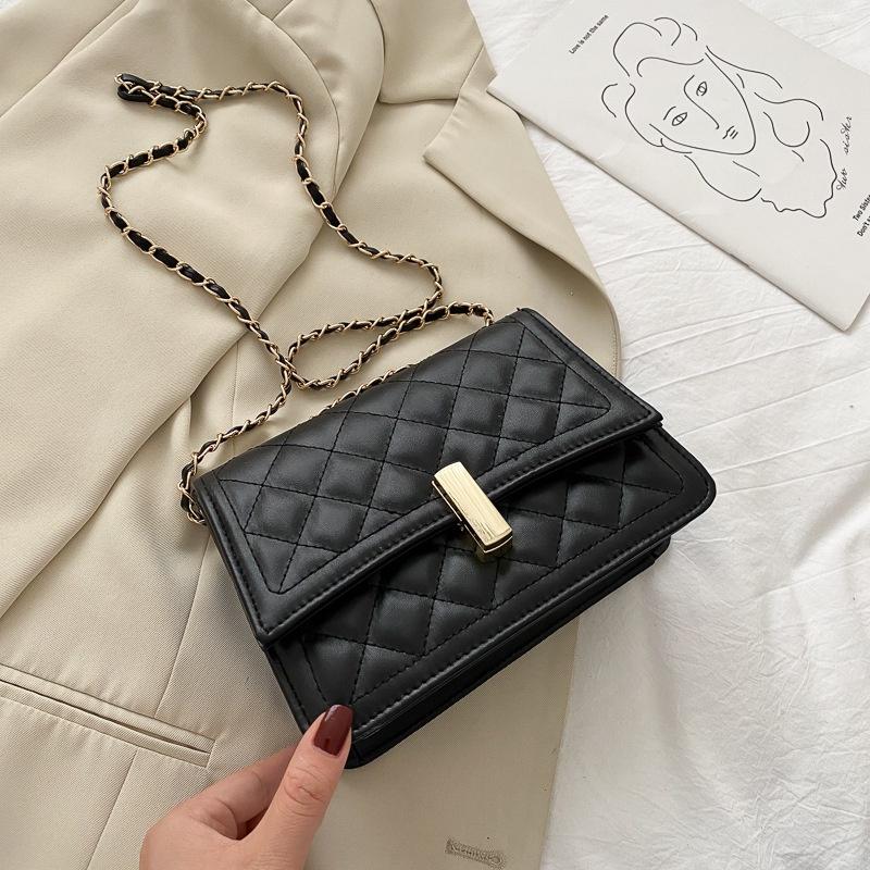 IELGY New Women's Bag Fashion Diamond Chain All-match Simple Shoulder Messenger Bag