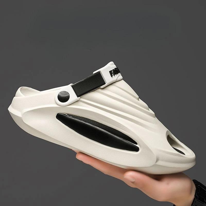 Anti-slip Men's Shoe Platform Beach Elegant 2025 Slides Fun Pvc Summer Sale Eva Cheap Shoes Liquidation Y2k Male Slipper