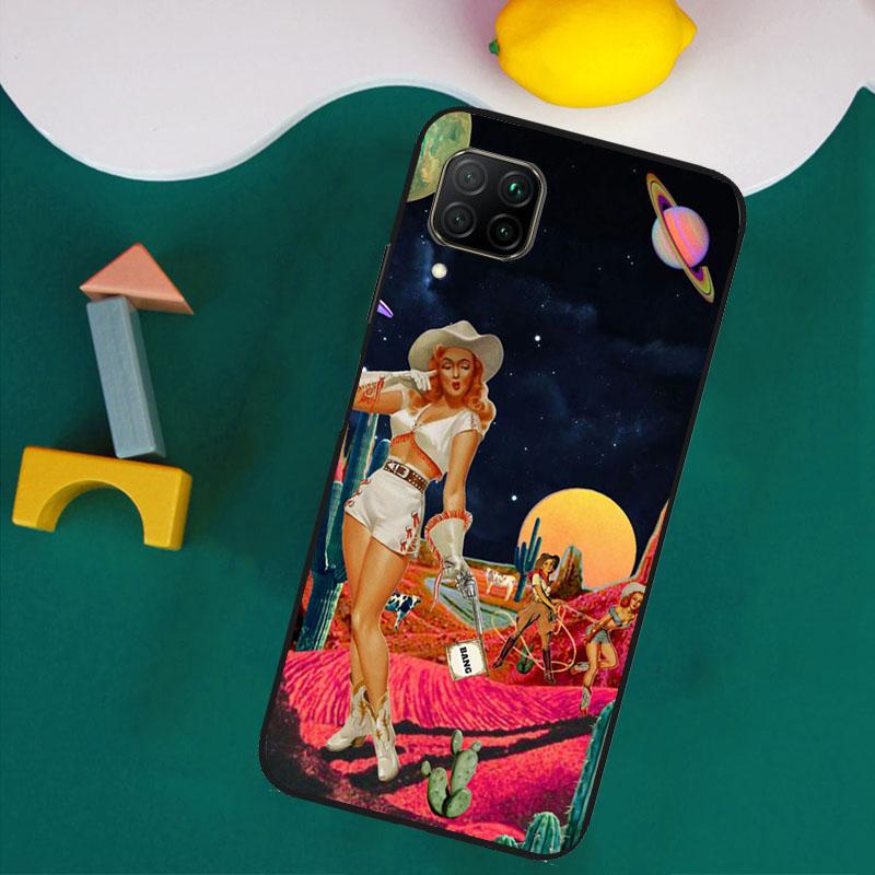 

Space Cowgirl For Huawei Nova 8i 3i 7i 11i 12i 9 10 SE Y73 Y90 Y70 Y72 Y61 Y91 P30 P40 Lite P60 Pro Case Huawei Nova 11