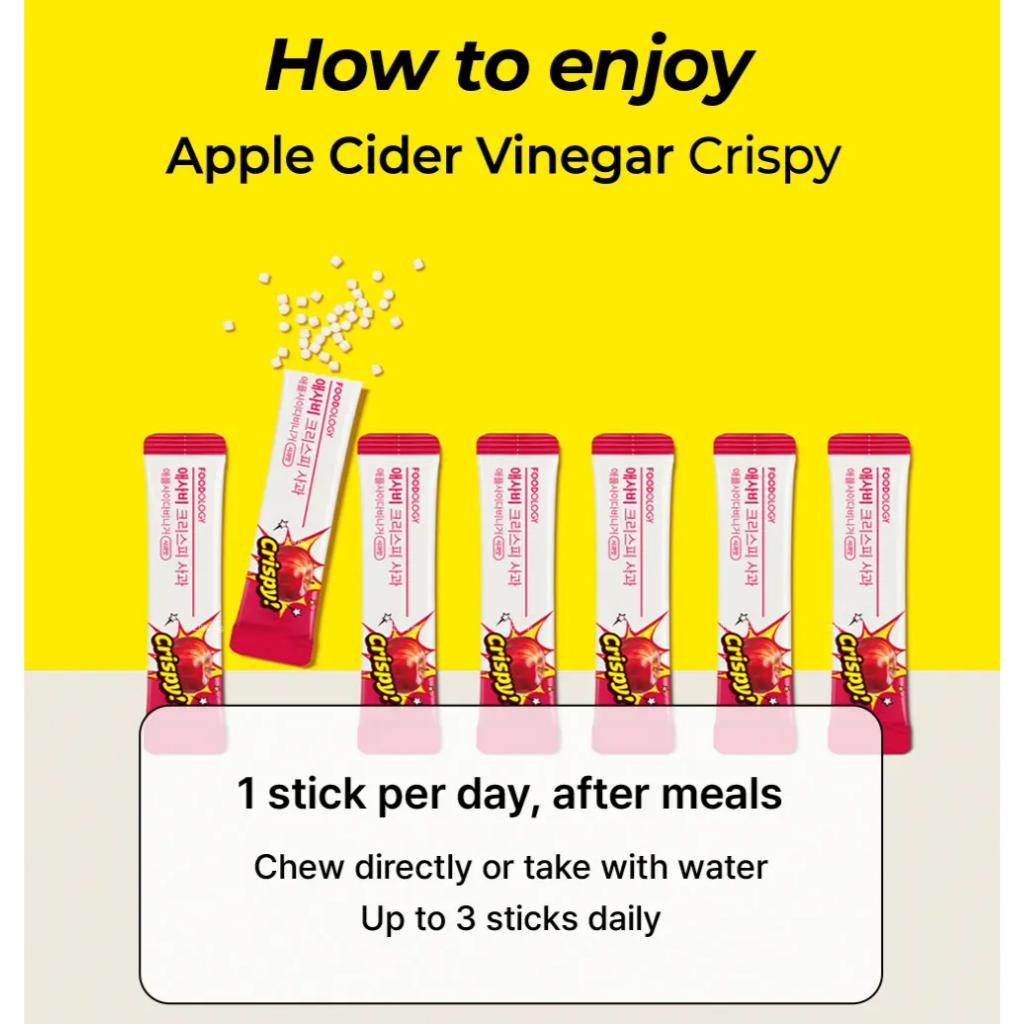 FOODOLOGY Elma Sirkesi Çıtır Şeker 3 Çeşit