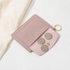 New Ultra-thin Card Bag, Short Zipper Women's Wallet, Fashionable and Simple Keychain, Coin Change Bag.