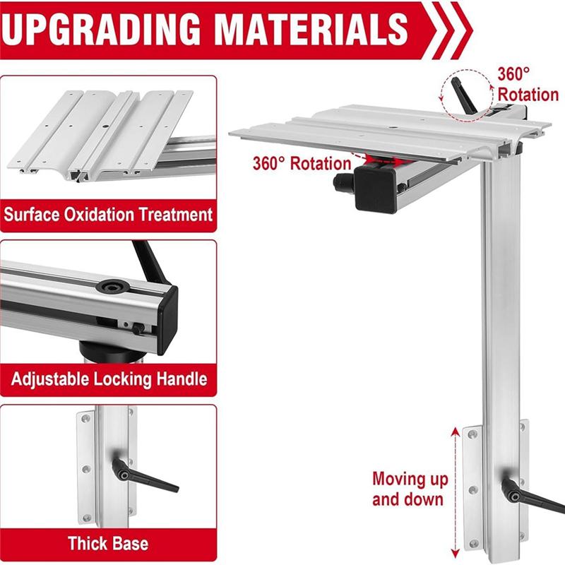 RV Yacht Rotating Table Leg Removable Foldable Table Leg Table Leg Campervan Marine Table Leg чёрный