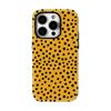 Yellow Black Polka Dot Phone Case for IPhone 17 16 15 14 13 Pro Max Plus for Magnetic Single Double-layer Tough Case