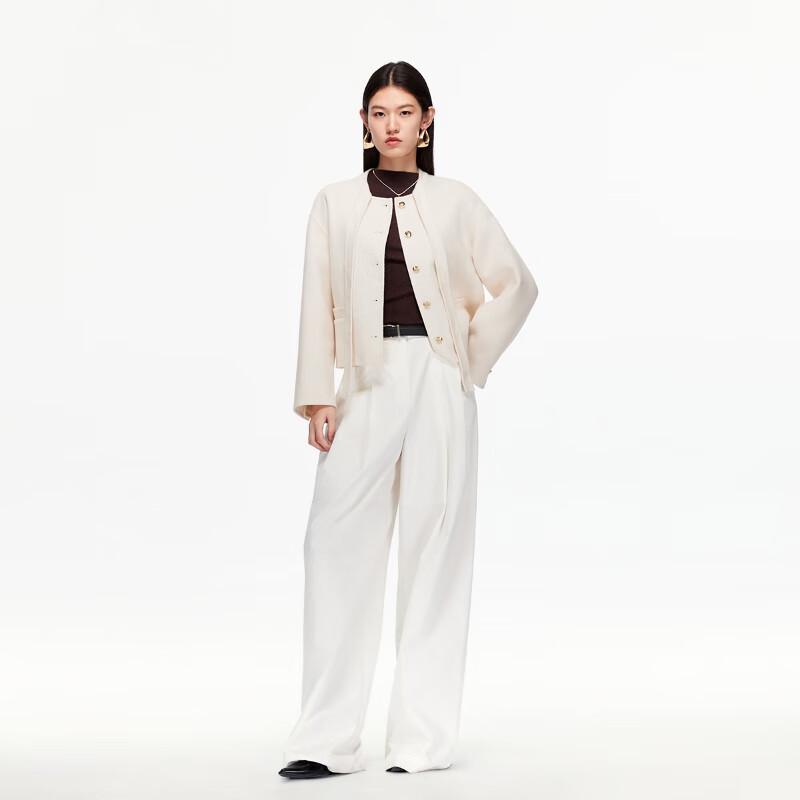 VEROMODA Women's Wool Blend Belted Short Coat