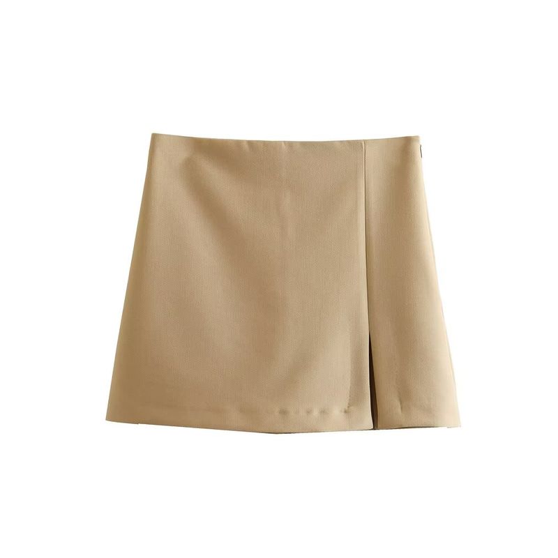 Kaslead New Arrival Women's Fashion Style Stylish Simple and Versatile Slit Hemline At Hem Culottes 1478041