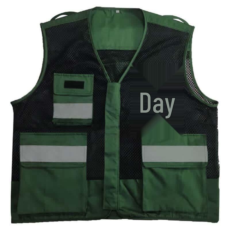 Babo Cat Ground Crew Reflective Safety Vest зелёный