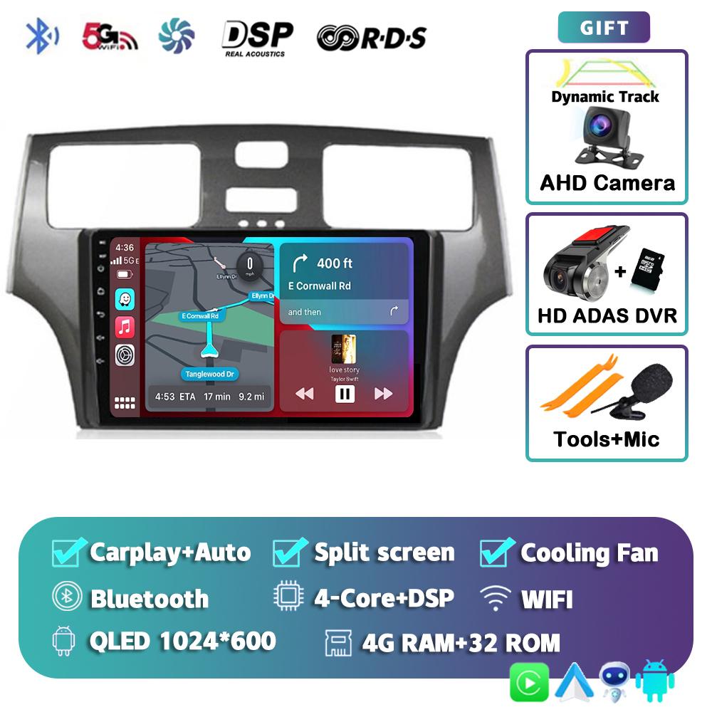 Radio samochodowe Android 14 Carplay Auto dla Lexus ES300 ES330 XV30 ES250 2001 2002 2003 2004 2005 2006 Odtwarzacz multimedialny Stereo 4G DSP