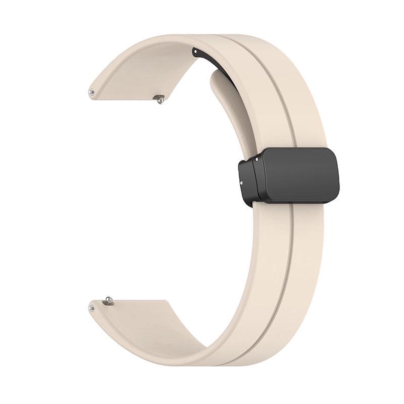 

20 мм/12 мм универсальный складной магнитный силиконовый ремешок для часов замена 20mm