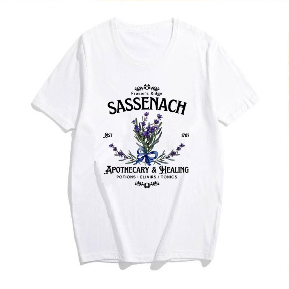 ZX TEE Sassenach T-Shirt Claire Fraser Outlander Book Series Shirt Jamie Fraser Tee Fraser Ridge Clan Sassenach Fan Gift Outlander Gift