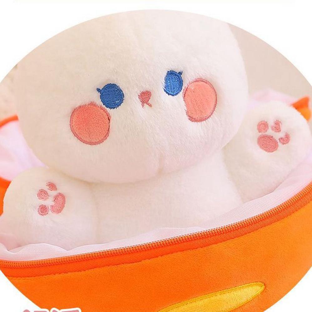 30CM New Turnip Strawberry Turned Rabbit Plush Toy Turned Pig Desirable Bunny Doll To Send Children Christmas Birthday Gifts