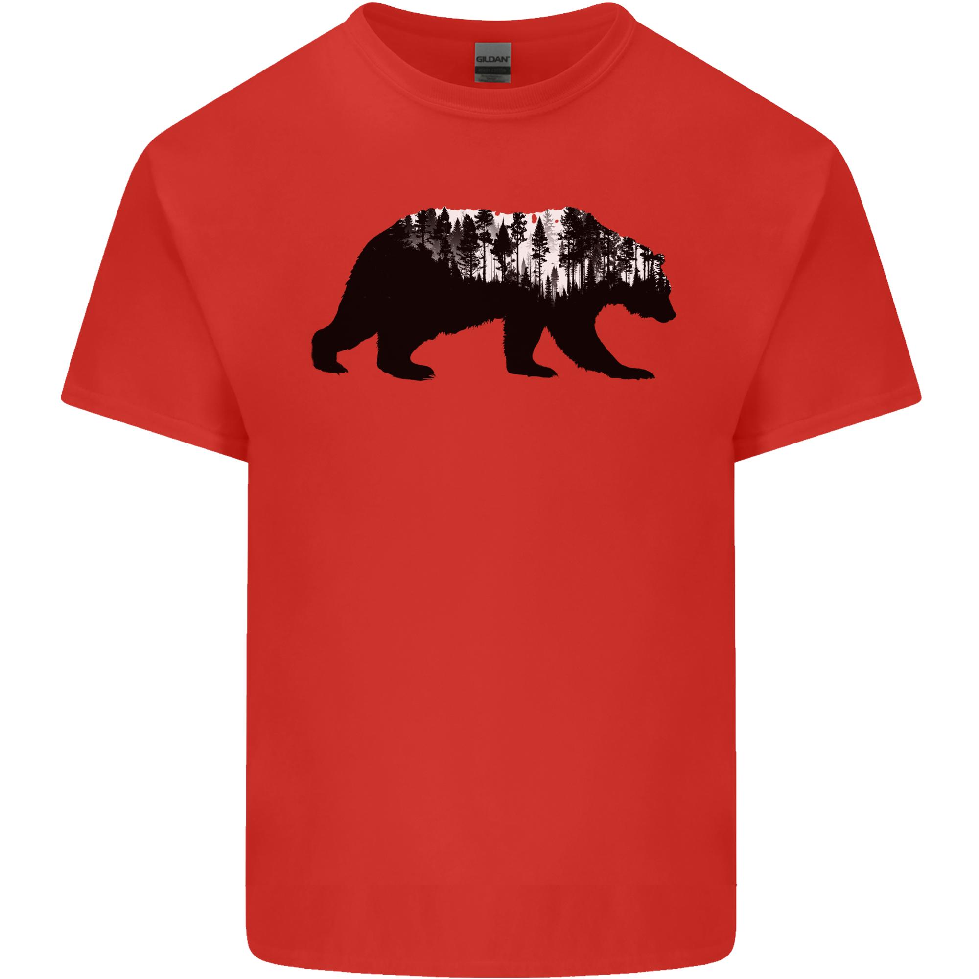 A Double Exposure Grizzly Bear Trekking Unisexs Light Cotton TShirt S